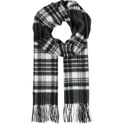 Johnstons Cashmere CHECK SCARF Szal macleod of lewis. Żółte szaliki damskie marki Johnstons Cashmere, z kaszmiru. Za 959,00 zł.