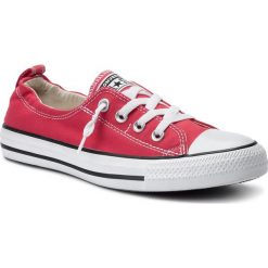 Trampki CONVERSE - Ct Shoreline Slip 537083C Red. Czerwone półbuty damskie Converse, bez wzorów, z gumy, bez zapięcia. Za 199,99 zł.