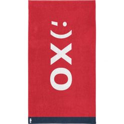 Kąpielówki męskie: Ręcznik plażowy „XO” w kolorze czerwonym
