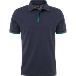 BOSS CASUAL PAXTO SLIM FIT Koszulka polo dark blue. Niebieskie koszulki polo męskie BOSS Casual, xl, bez wzorów, z bawełny, casualowe, polo, bez rękawów. Za 419,00 zł.