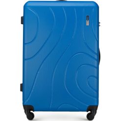 Walizka duża 56-3A-573-90. Niebieskie walizki Wittchen, bez wzorów, z kauczuku, eleganckie. Za 419,90 zł.