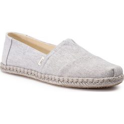 Espadryle TOMS - Classic 10013485 Drizzle Grey Slub. Szare espadryle damskie marki Toms, bez wzorów, z tworzywa sztucznego, bez obcasa, na płaskiej podeszwie. Za 239,00 zł.