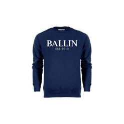 Bluzy Ballin Est. 2013 Basic Sweater. Niebieskie bluzy męskie Ballin Est. 2013, s, bez wzorów, bez kołnierzyka, bez rękawów, bez kaptura. Za 151,48 zł.