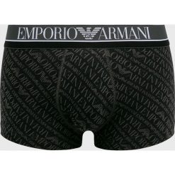 Emporio Armani - Bokserki. Czarne bokserki męskie Emporio Armani, bez wzorów, z elastanu. Za 159,90 zł.