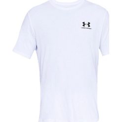 Under Armour Sportstyle Left Chest Tee 1326799-100. Białe t-shirty męskie m, z bawełny. W wyprzedaży za 69,99 zł.
