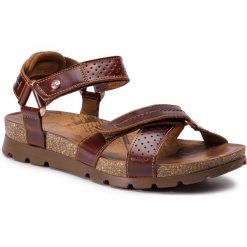 Sandały PANAMA JACK - Sambo Explorer C4 Bark. Pomarańczowe klapki męskie Panama Jack, bez wzorów, ze skóry. W wyprzedaży za 329,00 zł.