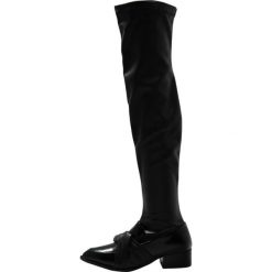 Lost Ink THEADORA LOAFER STYLE Muszkieterki black. Czarne buty zimowe damskie Lost Ink, z materiału. W wyprzedaży za 159,50 zł.