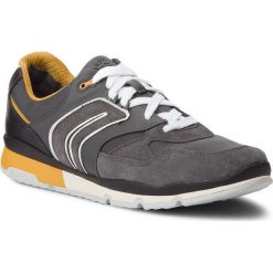 Sneakersy GEOX - U Sandford A U84A6A 02211 C9353 Anthracite/Yellow. Szare sneakersy męskie Geox, na co dzień, bez wzorów, ze skóry, eleganckie, bez zapięcia. W wyprzedaży za 309,00 zł.
