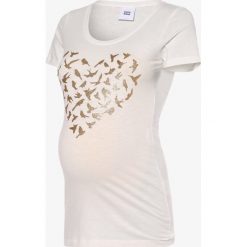 Mamalicious - T-shirt damski – Mlbirdy, biały. Białe t-shirty damskie MAMALICIOUS, s, bez wzorów, bez kołnierzyka. Za 89,95 zł.