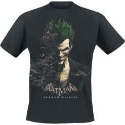 Batman Arkham Origins - Joker Face T-Shirt czarny. Czarne koszulki męskie marki Batman, m, z nadrukiem. Za 74,90 zł.