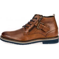 Tom Tailor Botki męskie 7989402 41 brązowe. Pomarańczowe botki męskie Tom Tailor, bez zapięcia. Za 439,00 zł.