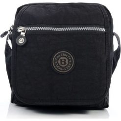 Torba męska typu KONDUKTORKA na ramię Czarna. Czarne torby męskie na ramię marki Bag Street, w paski, eleganckie. Za 59,90 zł.