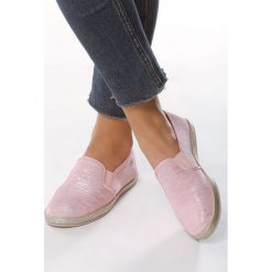 Różowe Espadryle Second Chance. Różowe espadryle damskie Multu, bez wzorów, bez obcasa. Za 29,99 zł.