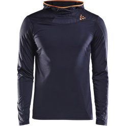 T-shirt CRAFT Run Shade Hood. Czarne t-shirty męskie Astratex, m, z materiału, z kwadratowym dekoltem. Za 191,99 zł.