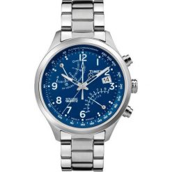Biżuteria i zegarki: Zegarek Timex Męski TW2P60600 IQ T Series Fly-Back Chronograf srebrny