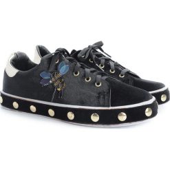 Liu-Jo Sneakersy "Ashanti". Żółte trampki i tenisówki damskie z aplikacjami, z materiału. Za 369,00 zł.
