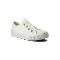 NYLON RED WYL1429-1. Białe trampki i tenisówki damskie Nylon Red, bez wzorów, ze skóry ekologicznej, bez zapięcia. Za 79,99 zł.