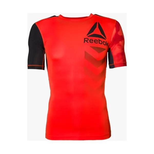 Reebok Koszulka Ss Actvchl Ss G Rphc Comp , czerwony, rozmiar XXL. Czerwone koszulki męskie Reebok, xxl, bez wzorów, z elastanu, biznesowe, bez kołnierzyka, bez rękawów. W wyprzedaży za 99,99 zł.