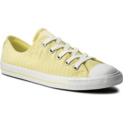 Trampki CONVERSE - Ctas Dainty Ox 555890C Lemon Haze/White/White. Żółte trampki i tenisówki damskie Converse, bez wzorów, z gumy, bez zapięcia. W wyprzedaży za 149,00 zł.