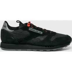 Reebok Classic - Buty Cl Leather Mu. Czarne buty sportowe męskie Reebok Classic, ze skóry, na sznurówki, reebok classic. W wyprzedaży za 299,90 zł.