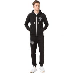 Lamborghini Dresowy zestaw Czarny. Czarne bluzy męskie Lamborghini, l, z haftami, z bawełny, bez kołnierzyka, bez rękawów, bez kaptura. Za 1363,95 zł.