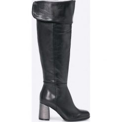 Bayla - Kozaki. Czarne buty zimowe damskie Bayla, z materiału. W wyprzedaży za 239,90 zł.