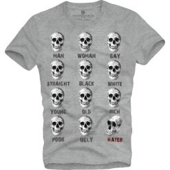 T-shirt męski UNDERWORLD Hater. Szare t-shirty męskie Underworld, m, bez wzorów, z bawełny, bez kołnierzyka. Za 69,99 zł.