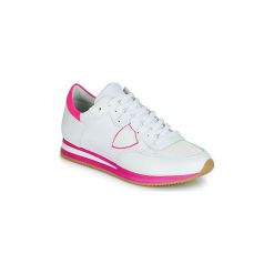 Buty Philippe Model TROPEZ MONDIAL NEON. Białe trampki i tenisówki damskie marki Philippe Model, bez wzorów, bez zapięcia. Za 1189,00 zł.
