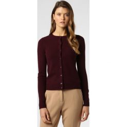 Marie Lund - Kardigan damski z wełny merino, czerwony. Czerwone swetry damskie Marie Lund, xl, bez wzorów, z wełny. Za 149,95 zł.