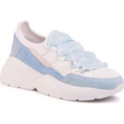 Sneakersy CYCLEUR DE LUXE - Mulan CDLW201611 White/Denim/Light Blue. Białe półbuty damskie Cycleur De Luxe, bez wzorów, ze skóry, bez obcasa, bez zapięcia. W wyprzedaży za 449,00 zł.