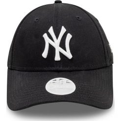 New Era - Czapka. Czarne czapki damskie New Era, z aplikacjami, z bawełny. Za 89,90 zł.