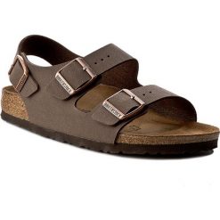 Sandały BIRKENSTOCK - Milano Bs 0634503 Mocca. Pomarańczowe klapki damskie Birkenstock, bez wzorów, ze skóry ekologicznej, bez obcasa. Za 299,00 zł.
