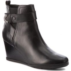 Botki GEOX - D Inspirat.Wed D D745ZD 00043 C9999 Black. Czarne buty zimowe damskie Geox, z materiału, na obcasie. W wyprzedaży za 359,00 zł.