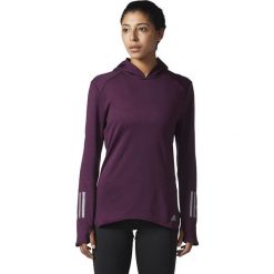 Bluzy sportowe damskie: Adidas Bluza damska RS CLima Hoodie fioletowa r. M (BS2906)