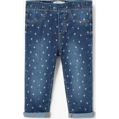 Mango Kids - Jeansy dziecięce Nora 80-98 cm. Niebieskie rurki dziewczęce marki Mango Kids, z bawełny. Za 59,90 zł.