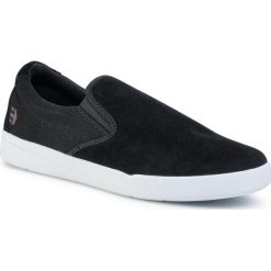 Tenisówki ETNIES - Veer Slip 4101000527 Black 001. Czarne półbuty męskie Etnies, bez wzorów, ze skóry, klasyczne, bez zapięcia. W wyprzedaży za 259,00 zł.