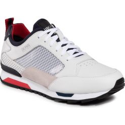 Sneakersy BOSS - Parkour Runn 50428483 10214599 01 White 100. Białe sneakersy męskie Boss, bez zapięcia. W wyprzedaży za 509,00 zł.