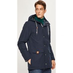 Izod - Kurtka. Niebieskie płaszcze męskie IZOD, s, bez wzorów, z poliesteru, długie, z kapturem. W wyprzedaży za 499,90 zł.
