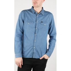 Lee Western Koszula Niebieski. Niebieskie koszule męskie Lee, xl, bez wzorów, z bawełny, bez kołnierzyka, z długim rękawem. Za 369,95 zł.