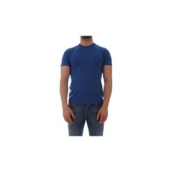 T-shirty z krótkim rękawem Sun68 T19101. Niebieskie t-shirty męskie SUN68, s, bez wzorów, bez kołnierzyka, krótkie. Za 189,97 zł.