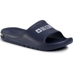 Klapki BIG STAR - GG174919 Navy. Niebieskie klapki męskie BIG STAR, z tworzywa sztucznego, bez zapięcia. Za 59,00 zł.