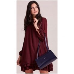 ROVICKY TORBA WIZYTOWA KOPERTÓWKA SKÓRA NATURALNA. Szare kopertówki damskie ROVICKY, na co dzień, w paski, ze skóry, eleganckie, małe, bez dodatków. Za 229,00 zł.