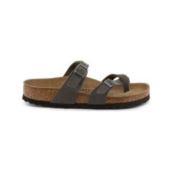 Birkenstock Klapki MAYARI_OILED. Klapki damskie Birkenstock, bez wzorów, ze skóry, bez obcasa. Za 270,00 zł.