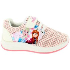 Disney By Arnetta Tenisówki Dziewczęce Frozen 24 Różowy. Różowe trampki dziewczęce Disney By Arnetta, z aplikacjami, bez zapięcia. Za 85,00 zł.