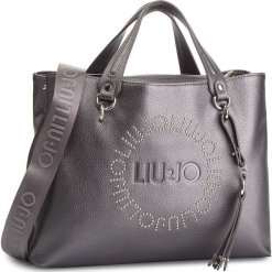 Torebka LIU JO - M Satchel Colorado N68205 E0037 Grape juice Met. 04203. Szare torebki klasyczne damskie Liu Jo, ze skóry ekologicznej. Za 689,00 zł.