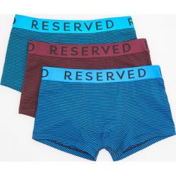 3 pack bokserek w paski - Bordowy. Czerwone bokserki męskie Reserved, w paski. Za 59,99 zł.