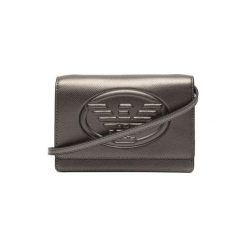Emporio Armani Listonoszka Y3B086-YH18A. Listonoszki damskie Emporio Armani, w paski, ze skóry, na ramię, bez dodatków. Za 436,00 zł.
