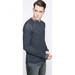 Jack & Jones - Sweter. Szare swetry klasyczne męskie Jack & Jones, l, z bawełny, z okrągłym kołnierzem. W wyprzedaży za 49,90 zł.