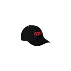 CZAPKA HUNGRY CAP. Czarne czapki damskie marki JUNGMOB, z haftami, z bawełny. Za 95,00 zł.