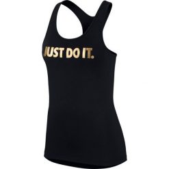 Nike Koszulka damska Pro Tank Just Do It czarna r. M (926965-010). Czarne topy sportowe damskie Nike, m. Za 106,50 zł.